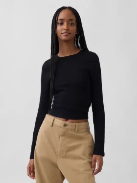 Camiseta de canalé moderna