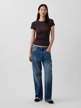 Camiseta de canalé moderna