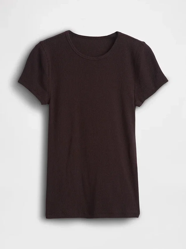 Camiseta de canalé moderna