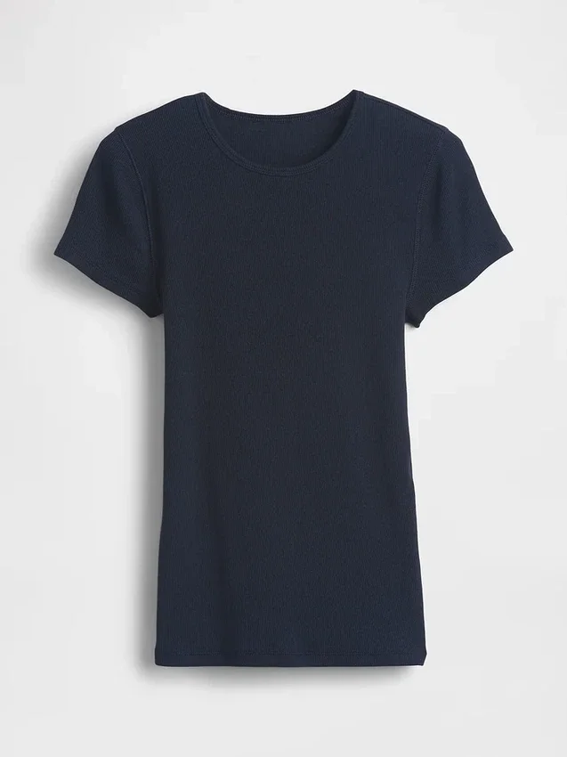 Camiseta de canalé moderna