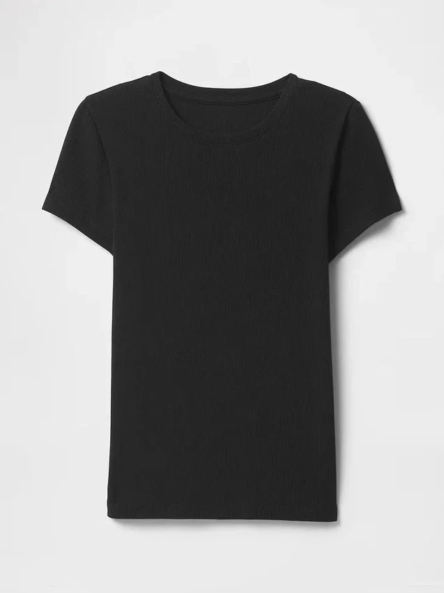 Camiseta de canalé moderna