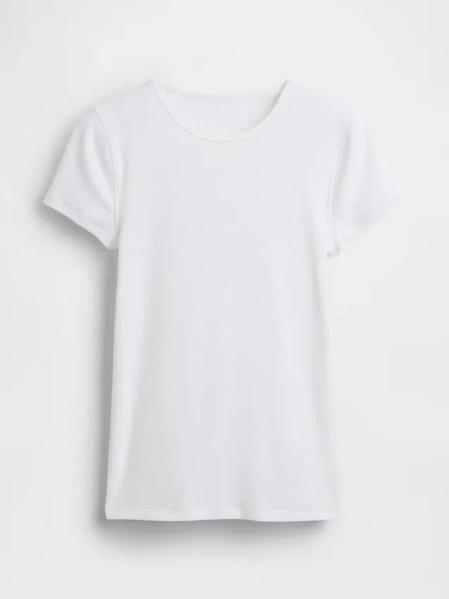 Camiseta de canalé moderna