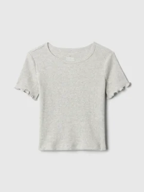 Camiseta de canalé para bebés y niños pequeños, combinable