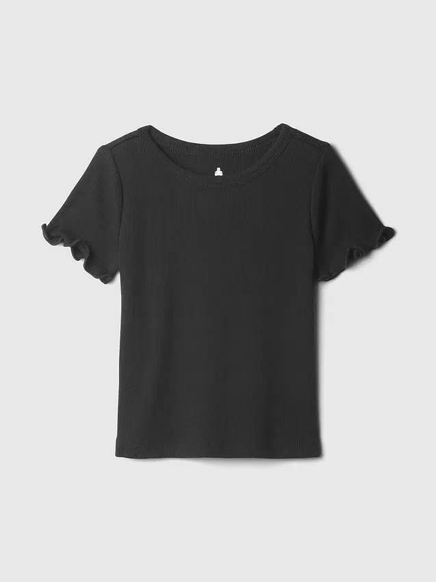 Camiseta de canalé para bebés y niños pequeños, combinable