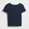 Camiseta de canalé para bebés y niños pequeños, combinable