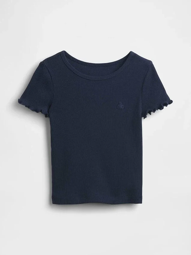 Camiseta de canalé para bebés y niños pequeños, combinable
