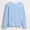 Camiseta de canalé para bebés y niños pequeños, combinable