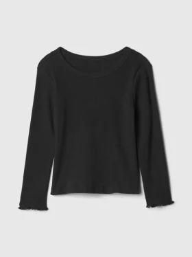 Camiseta de canalé para bebés y niños pequeños, combinable