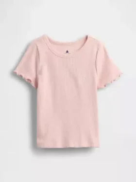 Camiseta de canalé para bebés y niños pequeños, combinable