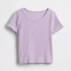 Camiseta de canalé para bebés y niños pequeños, combinable