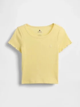 Camiseta de canalé para bebés y niños pequeños, combinable