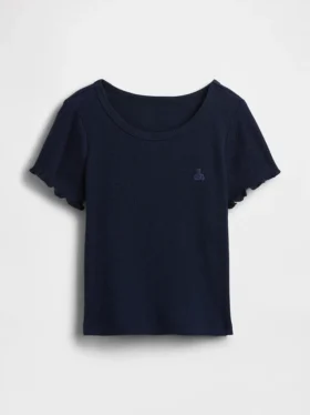 Camiseta de canalé para bebés y niños pequeños, combinable