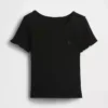 Camiseta de canalé para bebés y niños pequeños, combinable