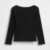 Camiseta de canalé para bebés y niños pequeños, combinable