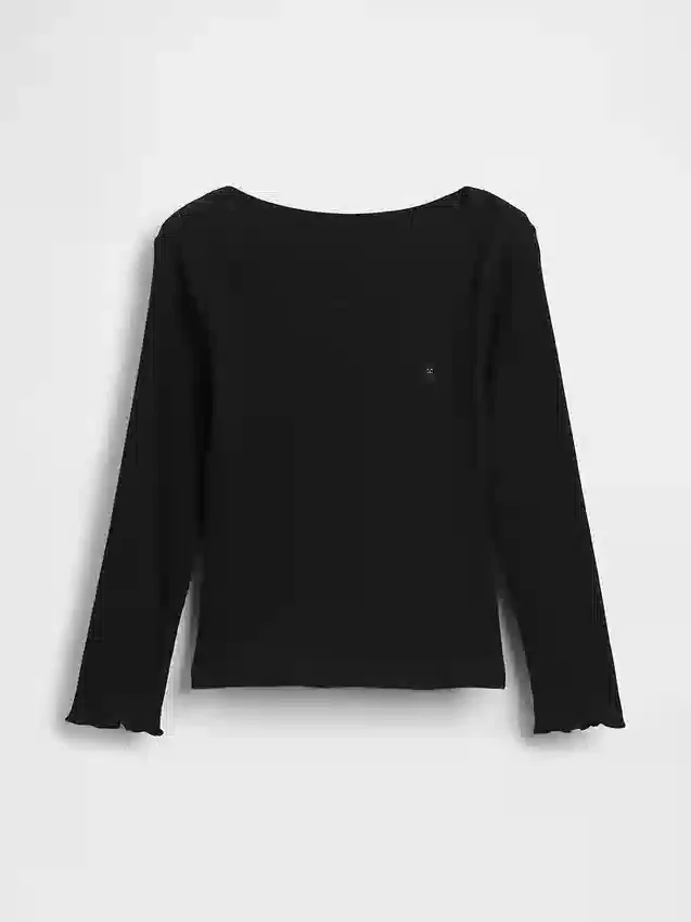Camiseta de canalé para bebés y niños pequeños, combinable