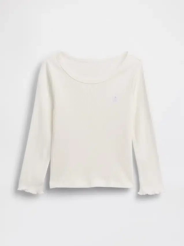 Camiseta de canalé para bebés y niños pequeños, combinable