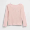 Camiseta de canalé para bebés y niños pequeños, combinable