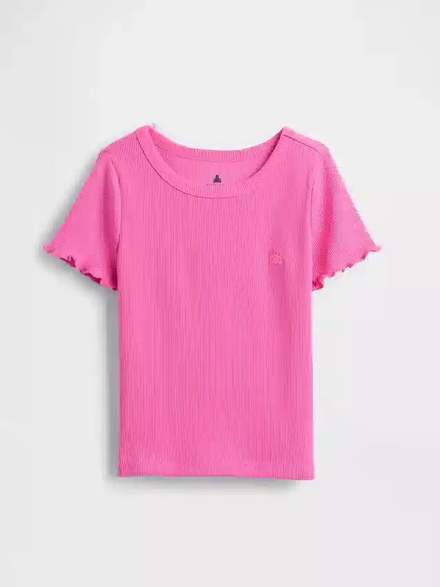 Camiseta de canalé para bebés y niños pequeños, combinable