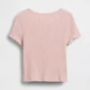 Camiseta de canalé para bebés y niños pequeños, combinable