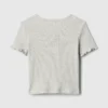 Camiseta de canalé para bebés y niños pequeños, combinable