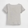 Camiseta de canalé para bebés y niños pequeños, combinable