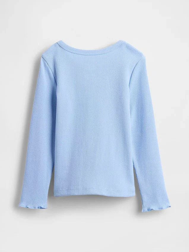 Camiseta de canalé para bebés y niños pequeños, combinable