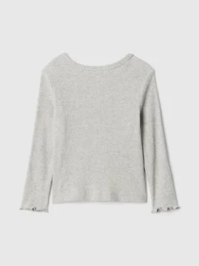 Camiseta de canalé para bebés y niños pequeños, combinable