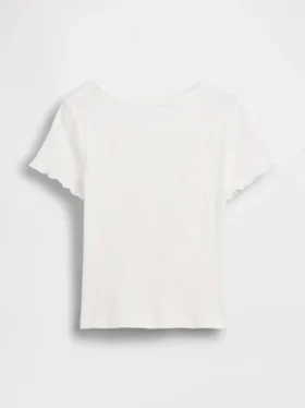 Camiseta de canalé para bebés y niños pequeños, combinable
