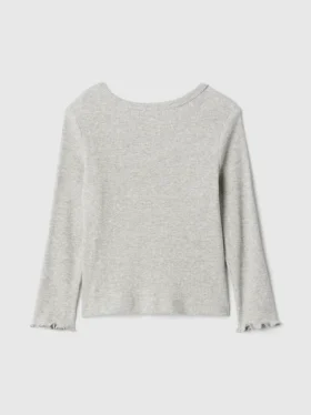 Camiseta de canalé para bebés y niños pequeños, combinable