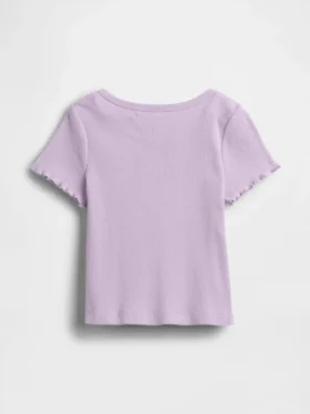 Camiseta de canalé para bebés y niños pequeños, combinable