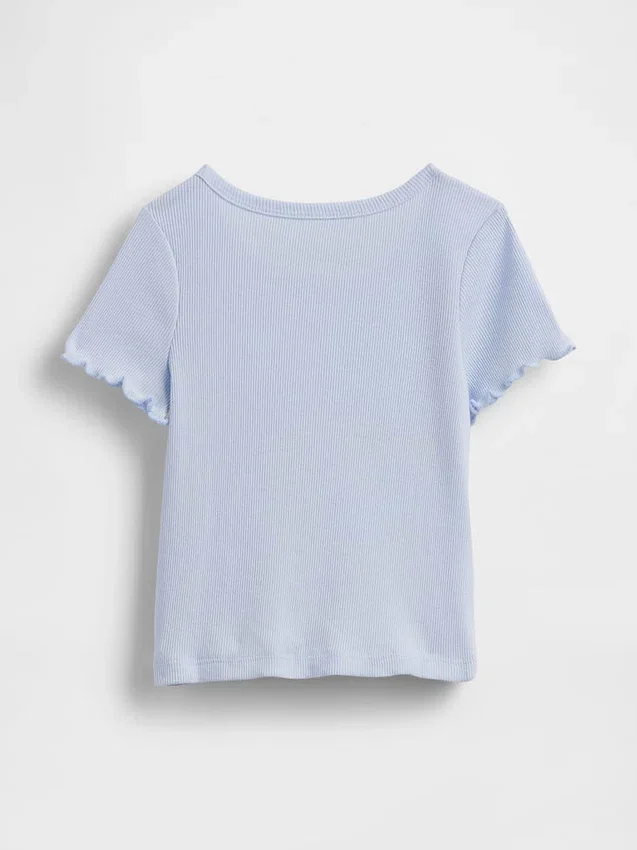Camiseta de canalé para bebés y niños pequeños, combinable