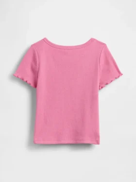 Camiseta de canalé para bebés y niños pequeños, combinable