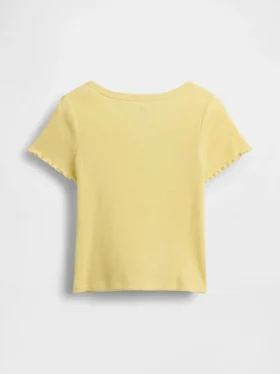 Camiseta de canalé para bebés y niños pequeños, combinable