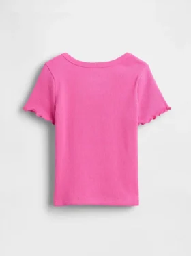 Camiseta de canalé para bebés y niños pequeños, combinable
