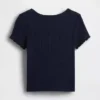 Camiseta de canalé para bebés y niños pequeños, combinable