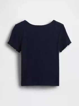 Camiseta de canalé para bebés y niños pequeños, combinable