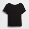 Camiseta de canalé para bebés y niños pequeños, combinable