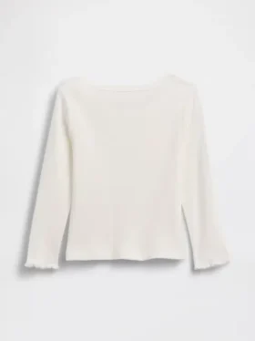 Camiseta de canalé para bebés y niños pequeños, combinable