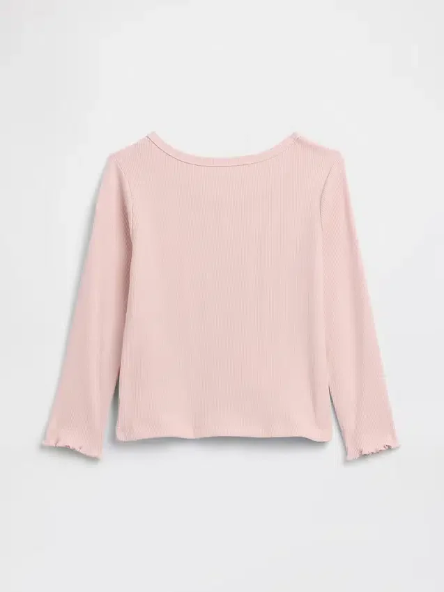 Camiseta de canalé para bebés y niños pequeños, combinable