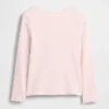 Camiseta de canalé para bebés y niños pequeños, combinable