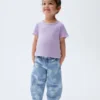 Camiseta de canalé para bebés y niños pequeños, combinable