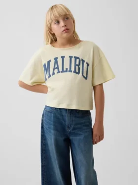 Camiseta de cuello ancho oversize para niños