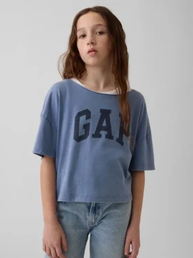 Camiseta de cuello ancho oversize para niños