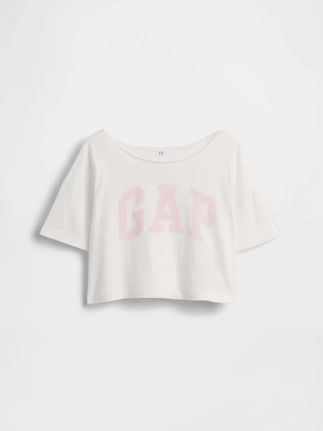 Camiseta de cuello ancho oversize para niños