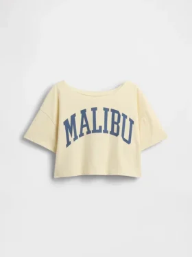 Camiseta de cuello ancho oversize para niños