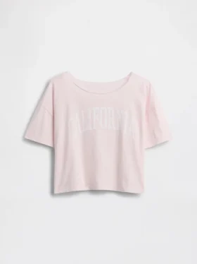 Camiseta de cuello ancho oversize para niños