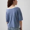 Camiseta de cuello ancho oversize para niños