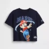 Camiseta de grafito extragrande de Super Mario para niños pequeños