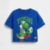 Camiseta de grafito extragrande de Super Mario para niños pequeños