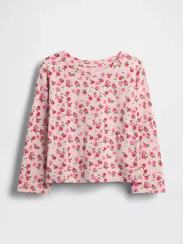 Camiseta de hombros caídos para bebés y niños, combinable